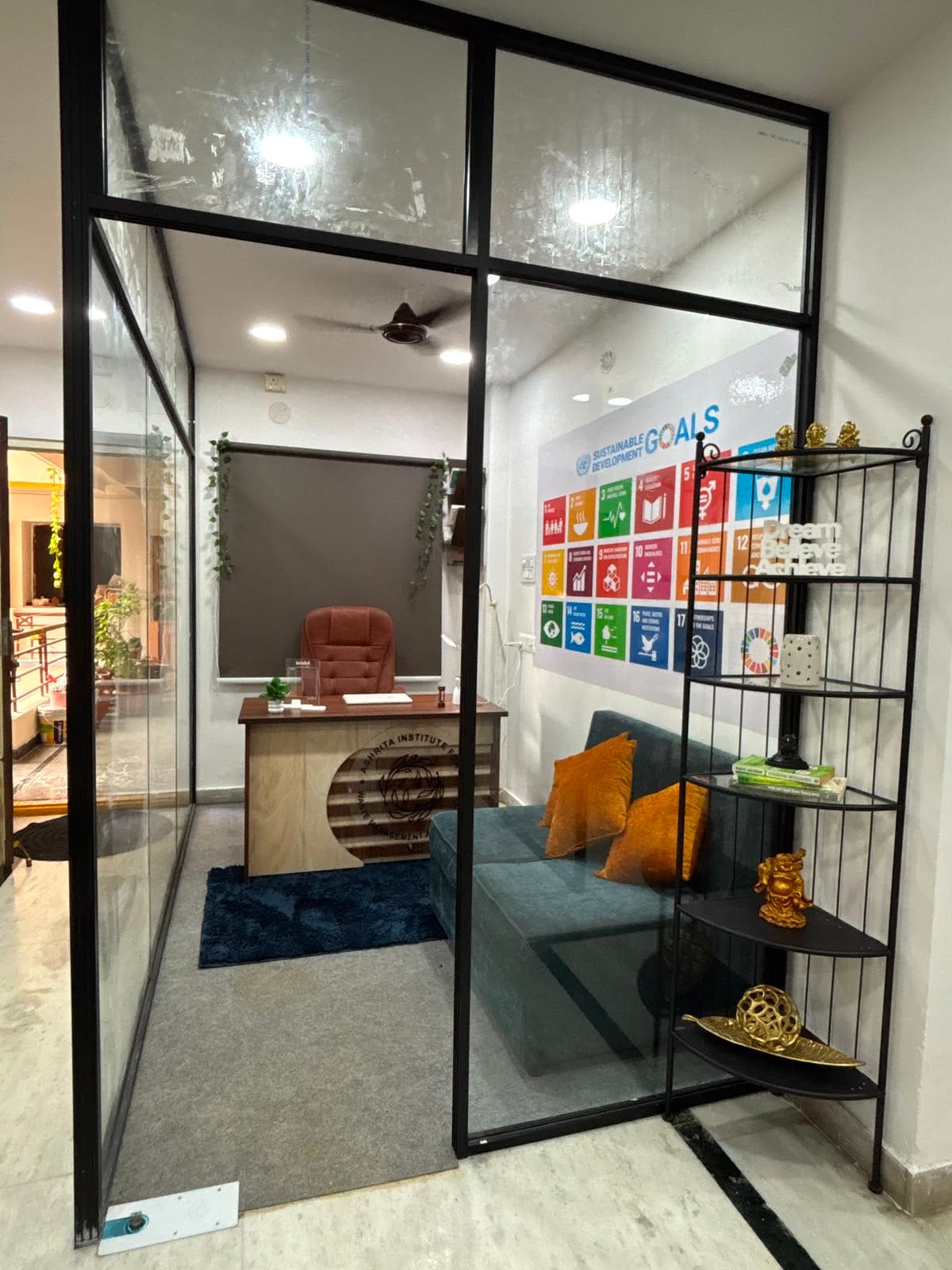 Meeting room at the AIWMR Hyderabad office