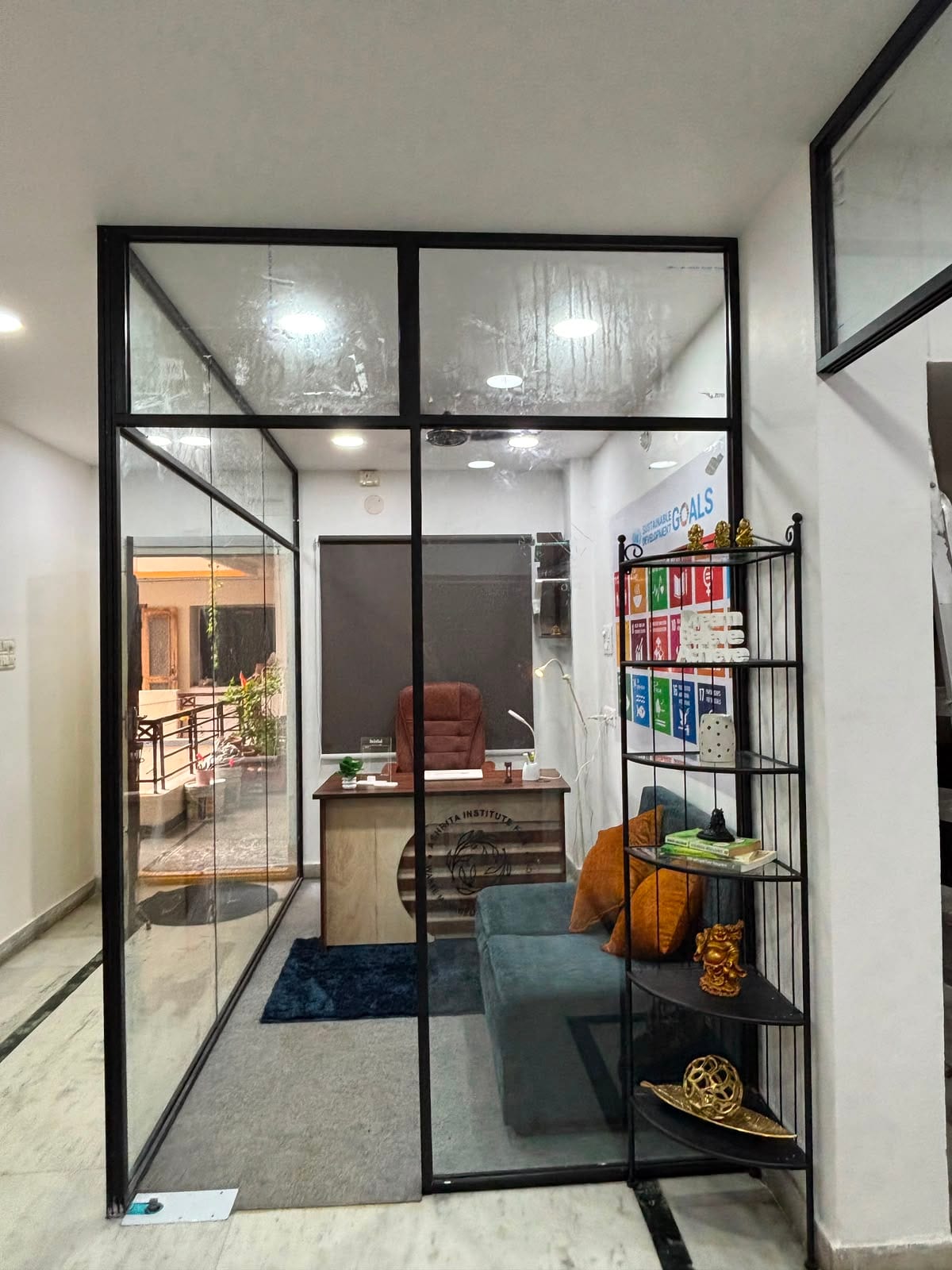 Workspace at the AIWMR Hyderabad office
