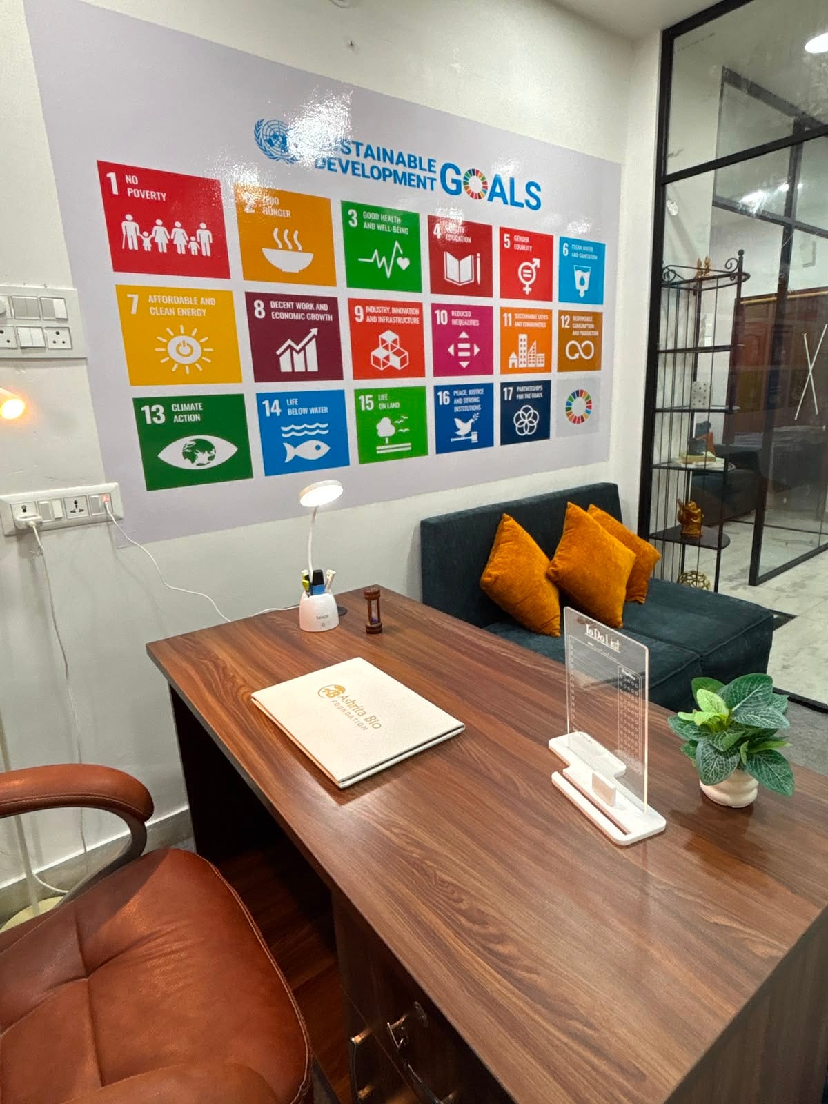 Consultation area at the AIWMR Hyderabad office